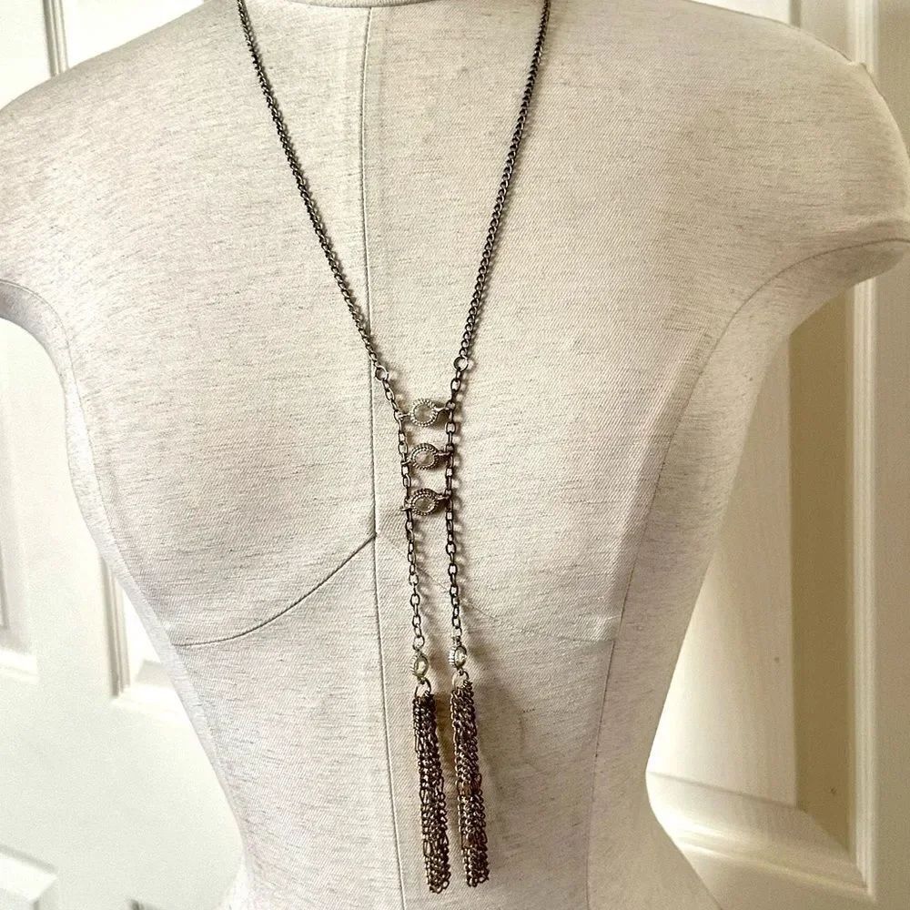 Long tassel necklace